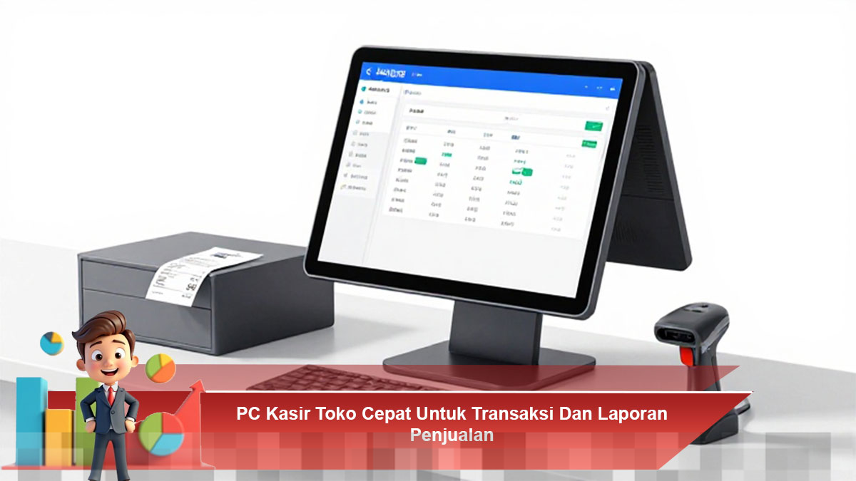 PC Kasir Toko Efisien untuk Transaksi dan Laporan Penjualan