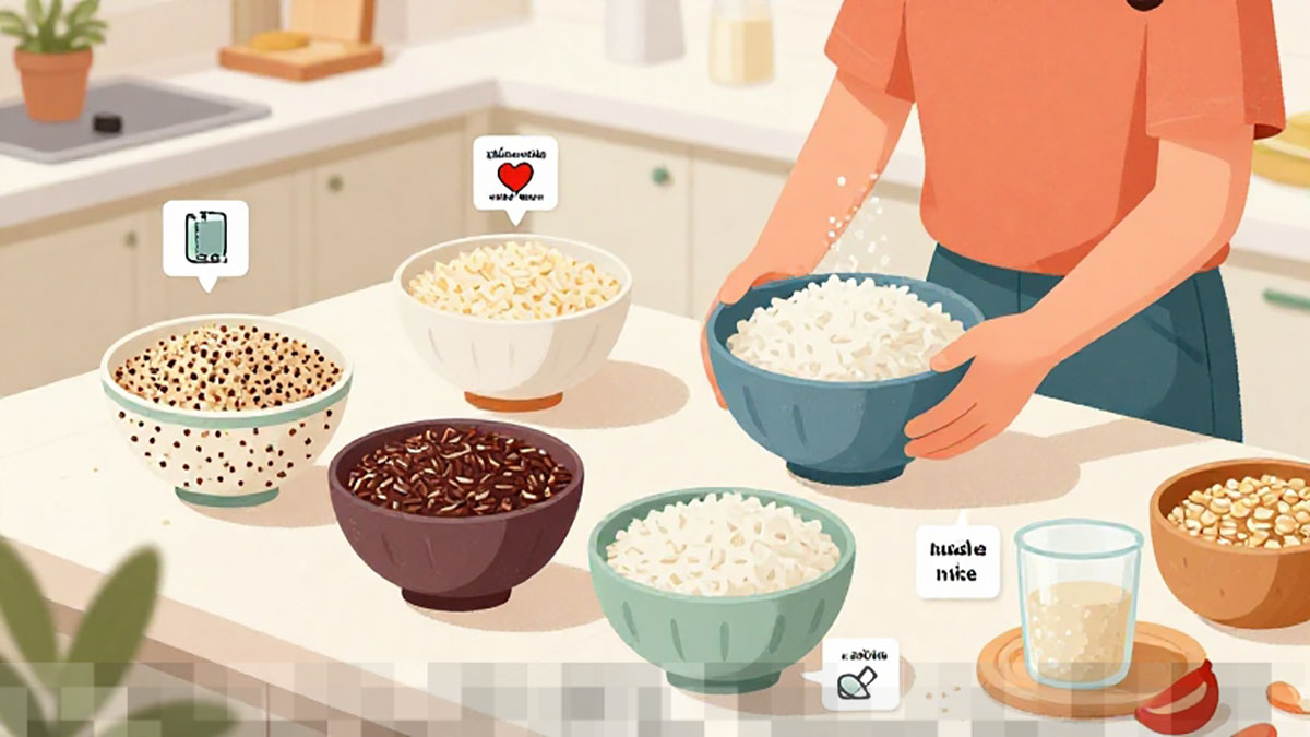 Alternatif Makanan Sehat Pengganti Nasi Putih dengan Indeks Glikemik Rendah